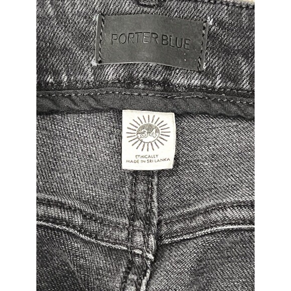Porter Blue The Rebel Straight-Cole High Rise Straight Leg Jeans Denim Women 34 - Picture 14 of 16